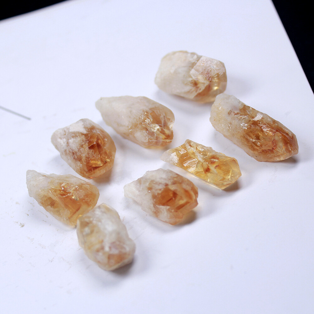 50g/100g Natural Brazil Citrine Stone Rough Rock Quartz Healing Reiki Crystal