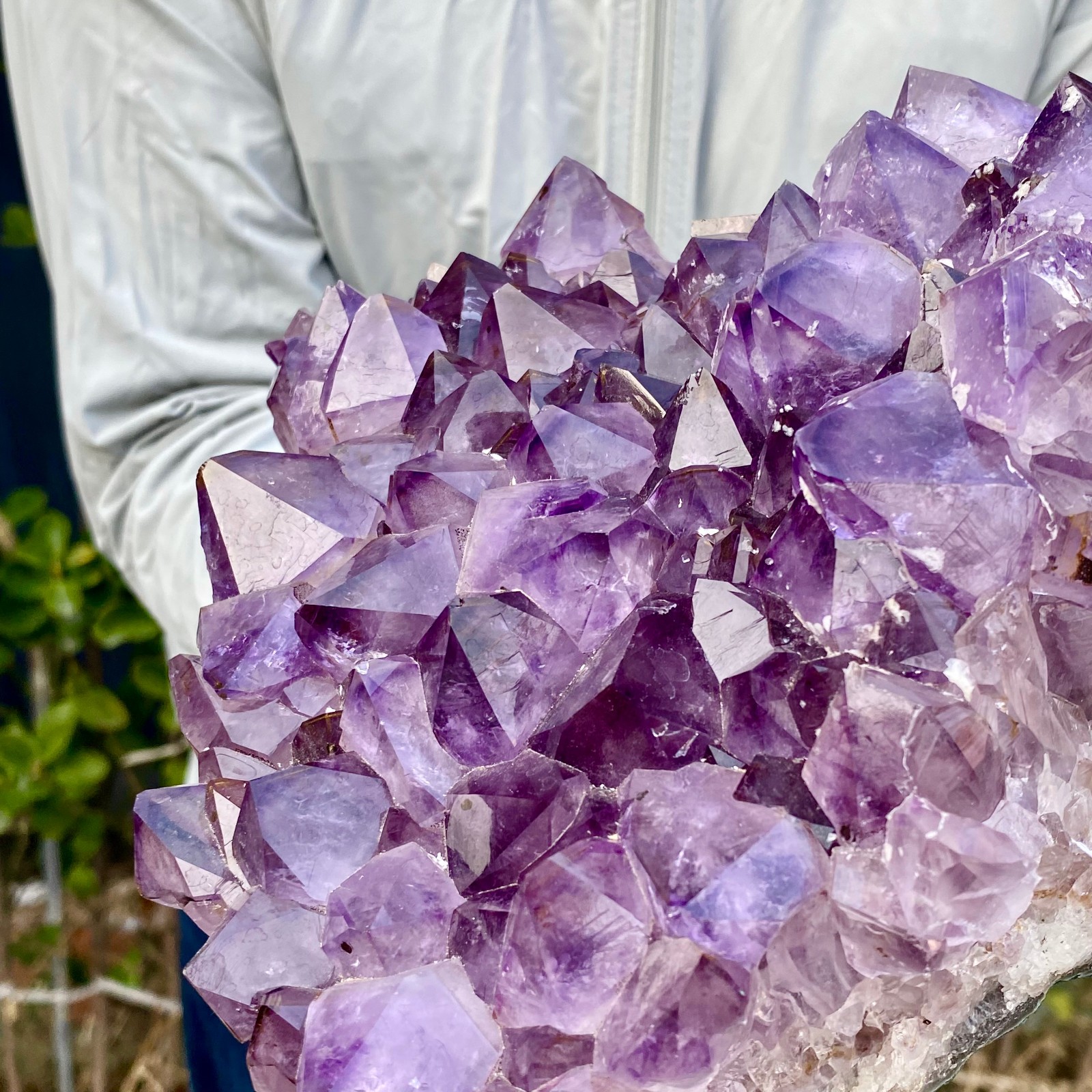 8.8LB Natural Amethyst geode quartz cluster crystal specimen Healing