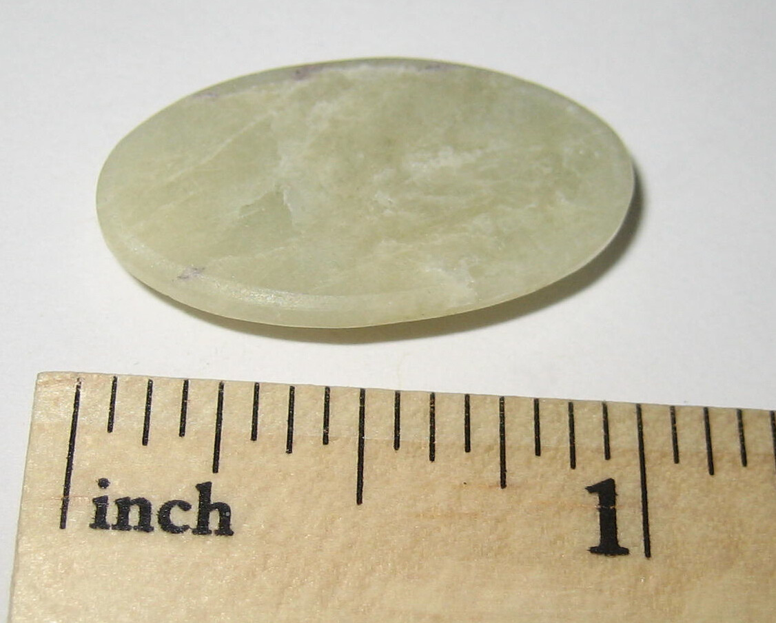 26mm HAND POLISHED NATURAL HELIODOR GOLDEN YELLOW BERYL CRYSTAL CABOCHON 2.8g 1A