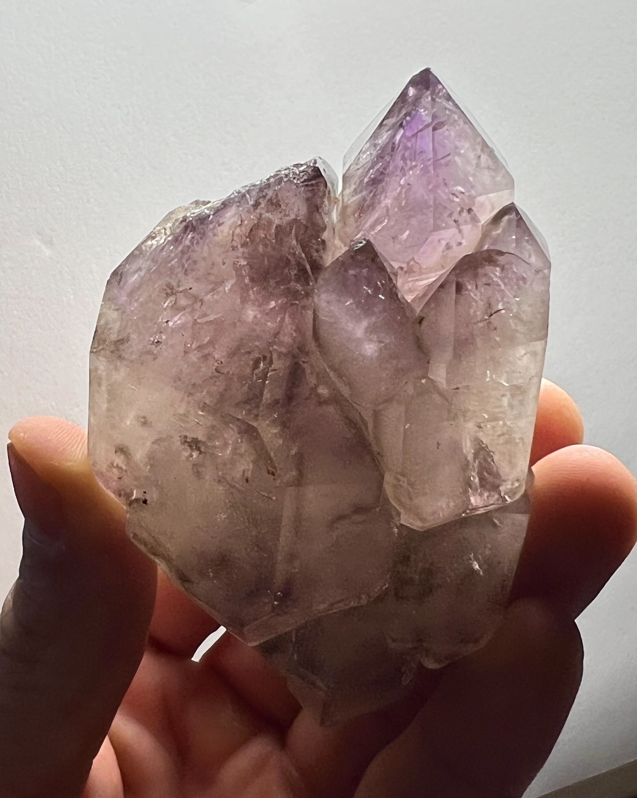 Elestial Smoky Amethyst DT Quartz Crystal – 215g – Brazil