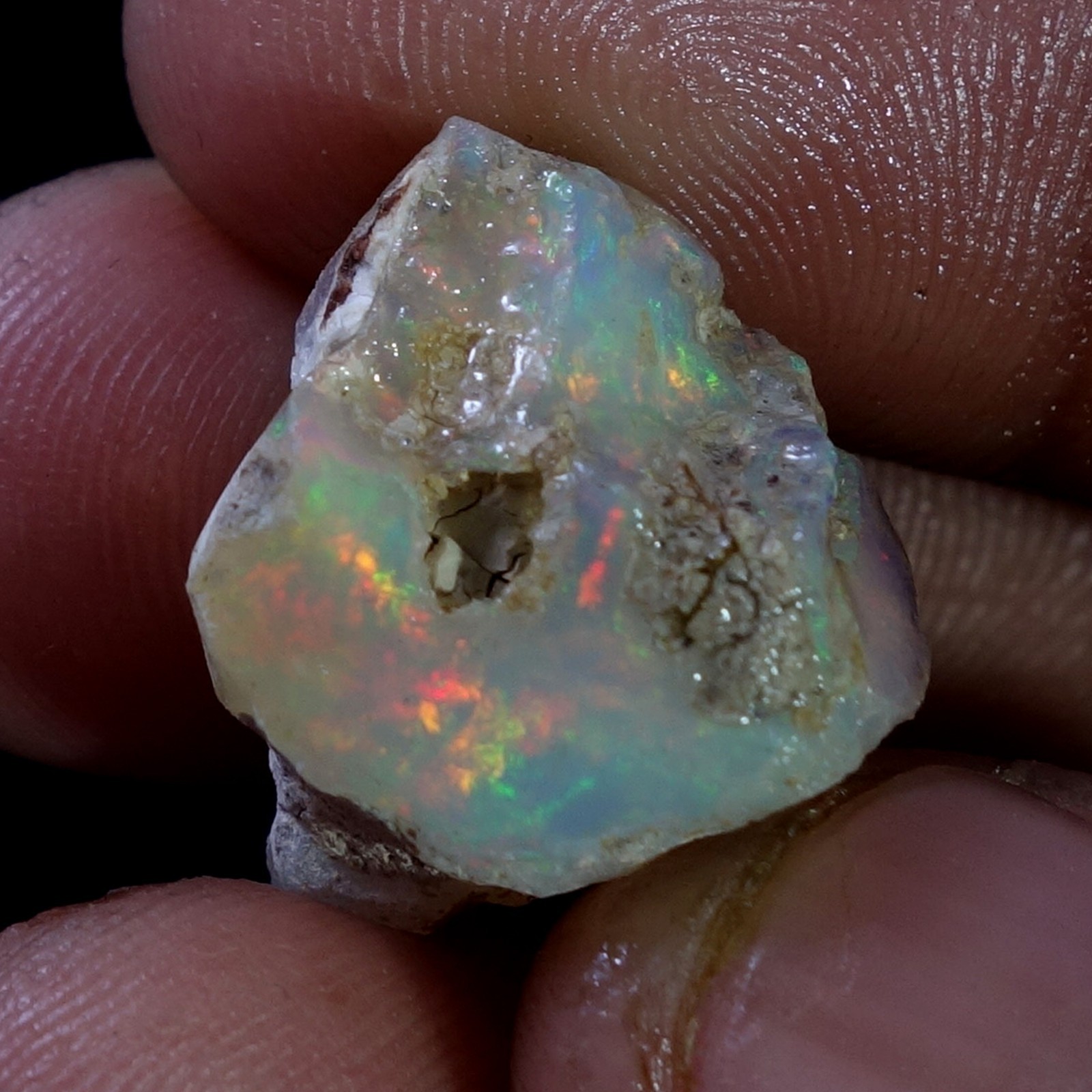 Opal Rough 15.80 Cts Natural Ethiopian Welo Opal Raw Fire Opal Jewelry OR125