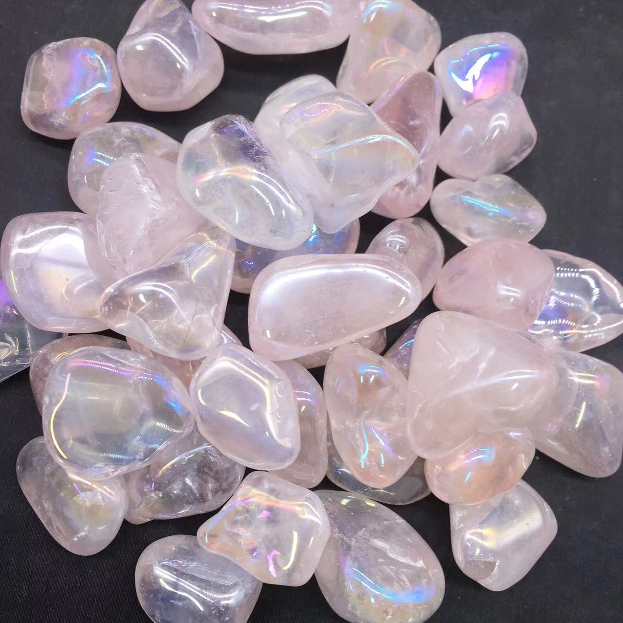 Angel Aura Natural Pink/Rose Quartz Crystal Tumbled Stone Healing Decorate 100g