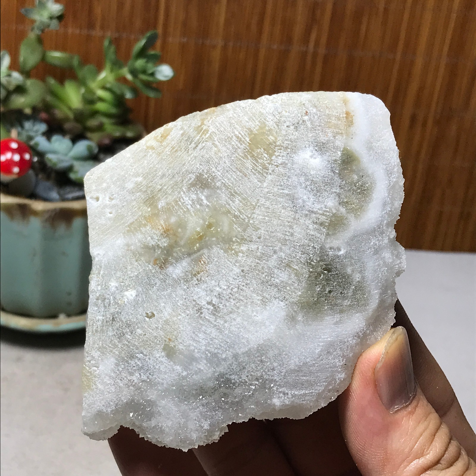 99-68-72mm Natural Light purple calcite fluorite Mineral Specimen 237g A6071