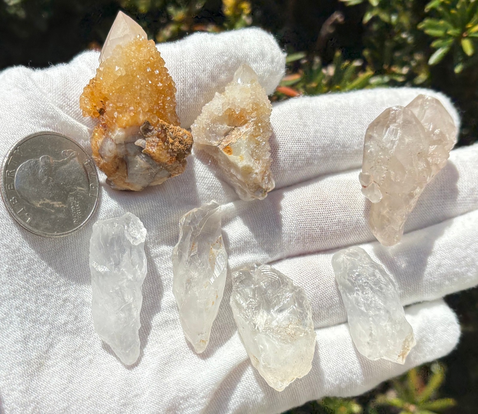 USA SALE 66g LOT AZEZTULITE/SPIRIT QUARTZ/GOLDEN HEALER SPIRIT/ELESTIAL/FAIRY