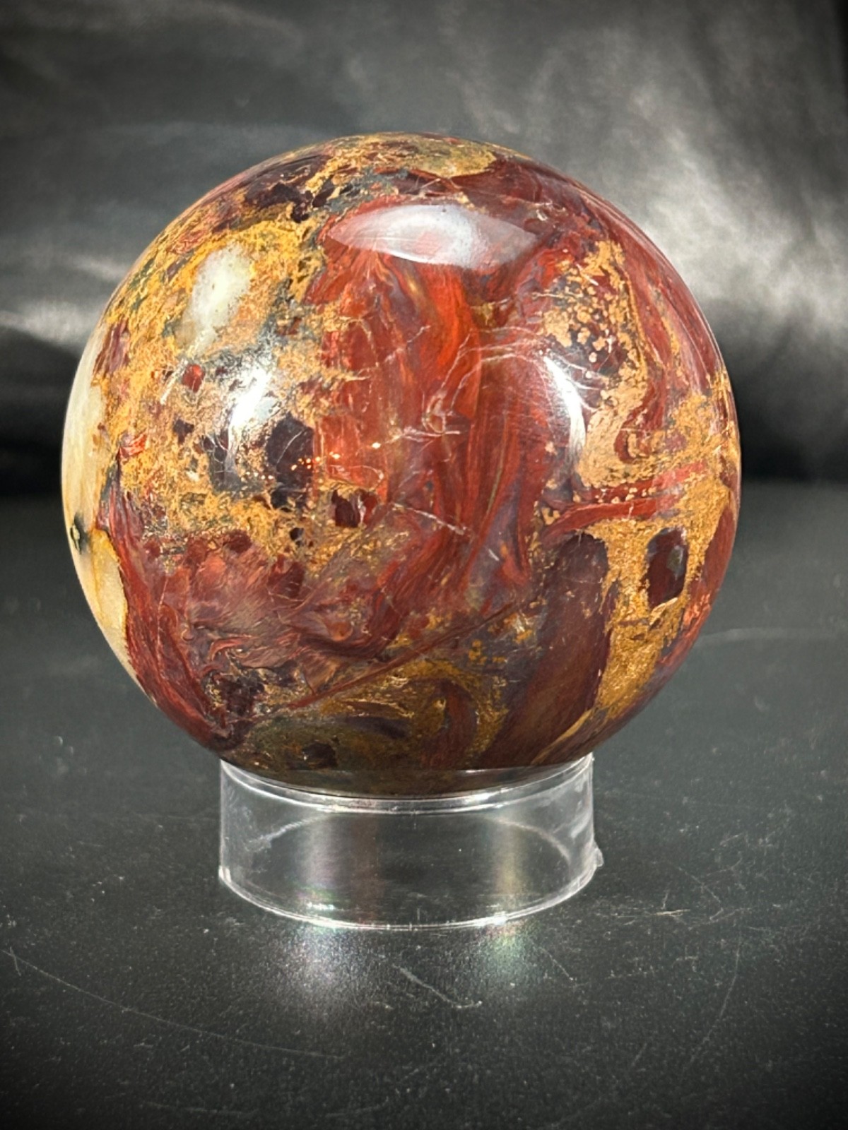 2.2″ Pietersite Sphere With Acrylic Stand 8.4oz (241 grams)