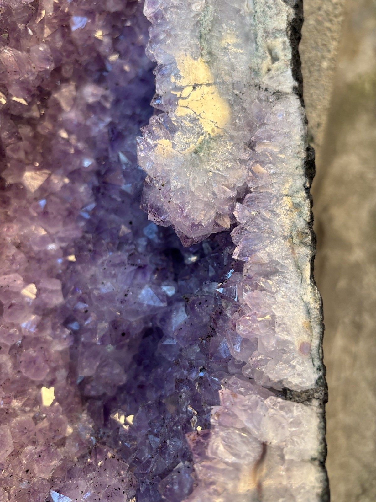 Large Natural Amethyst Crystal Geode Cluster Uruguay/Brazil Origin