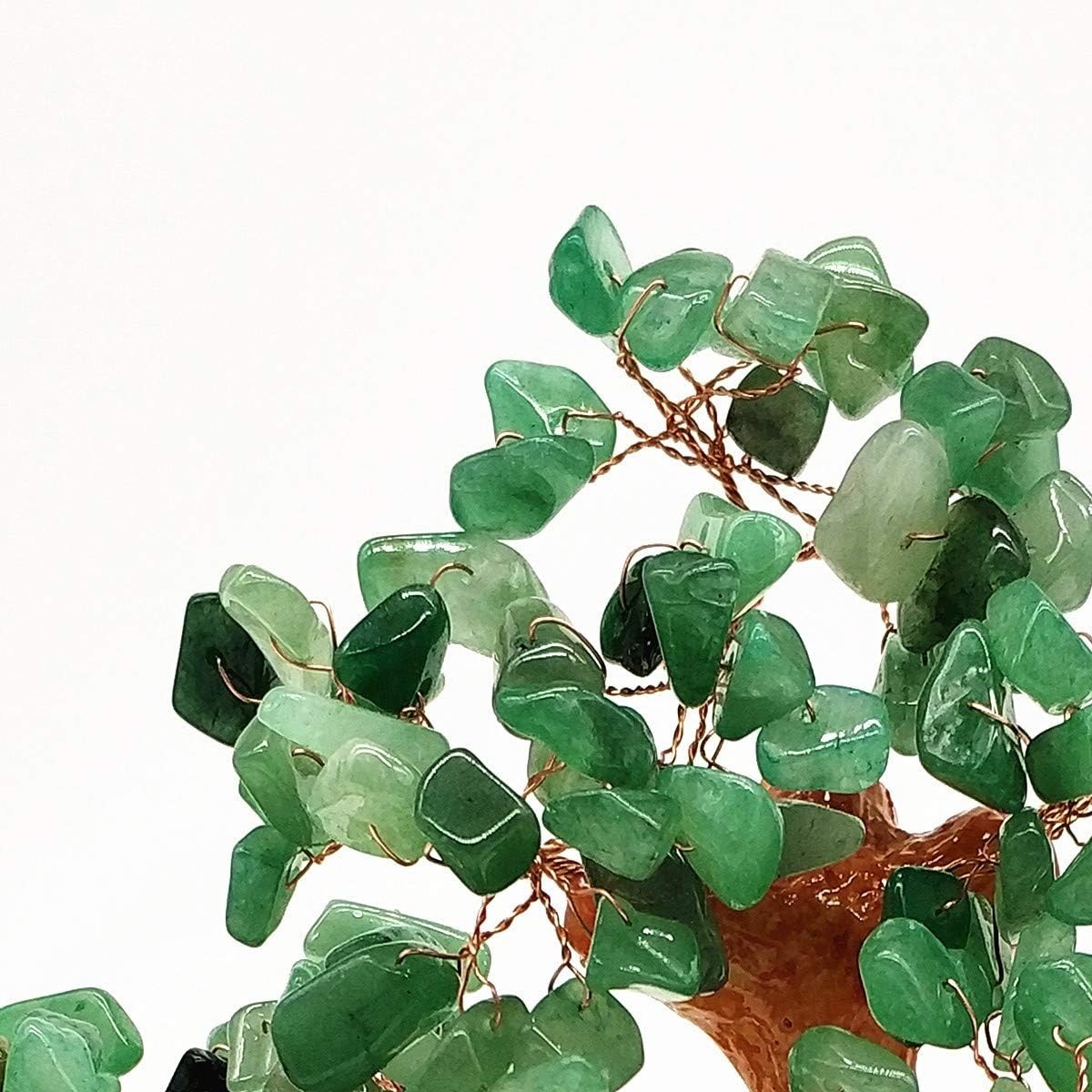 Adjustable Green Feng Shui Quartz Crystal Money Tree – Decorative Table Piece