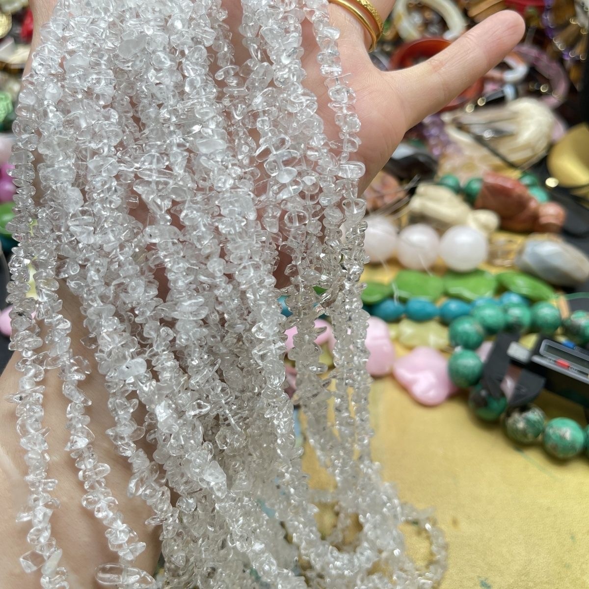 Clear Quartz Crystals Irregular Beads Can Diy Healing Overall length: 80mm