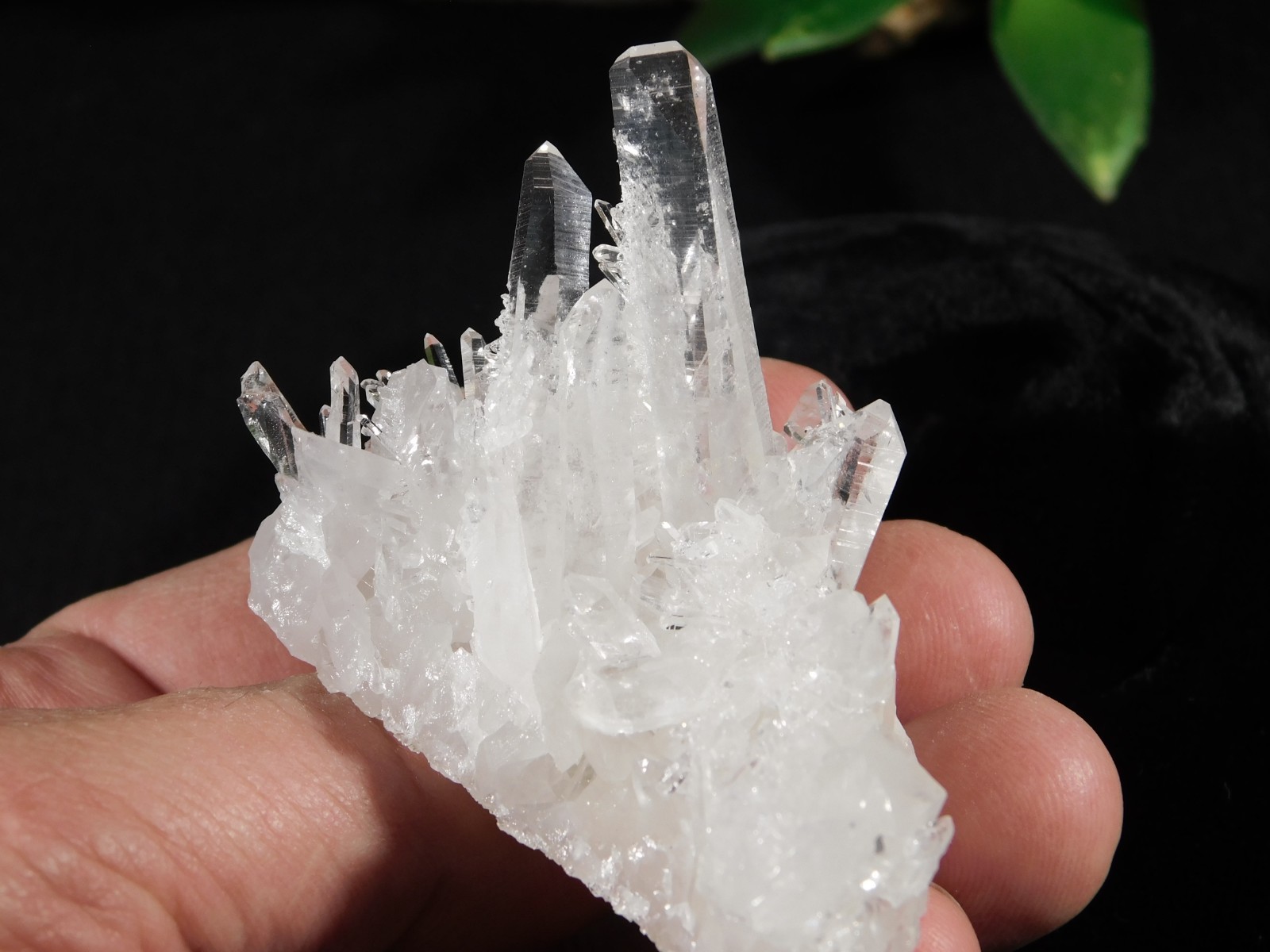 SUPER! TRANSLUCENT Quartz Crystal Cluster Collier Creek ARKANSAS 75.2gr