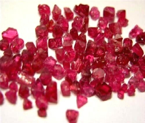 Spinel gem crystal red mixed grade Sri Lanka 10 carat lots 10+ pieces 2-7mm