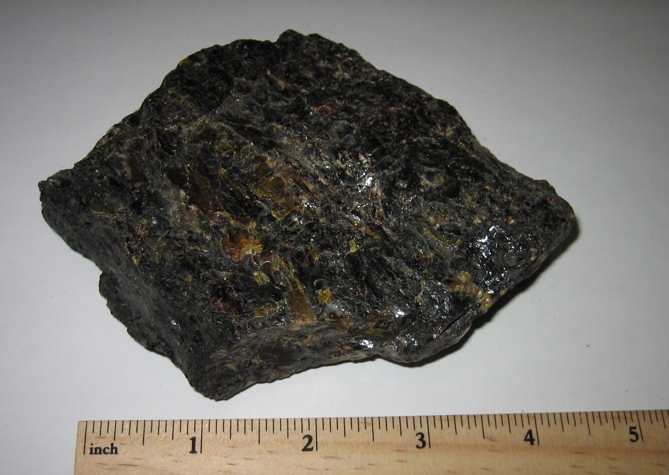3.4″ x 3.2″ x 0.8″- 1″ RARE LARGE NATURAL FOSSIL AMBER TREE SAP BORNEO 155.3g *A