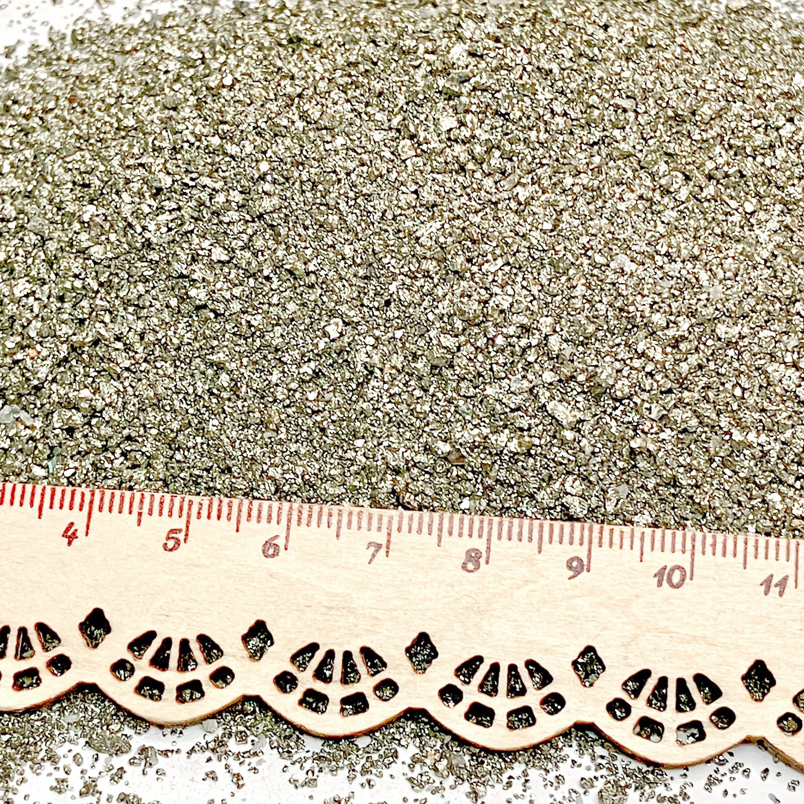 Crushed Cocada Pyrite Sand, 0.25mm-2mm for Resin Jewelry & Art, Closeout Deal