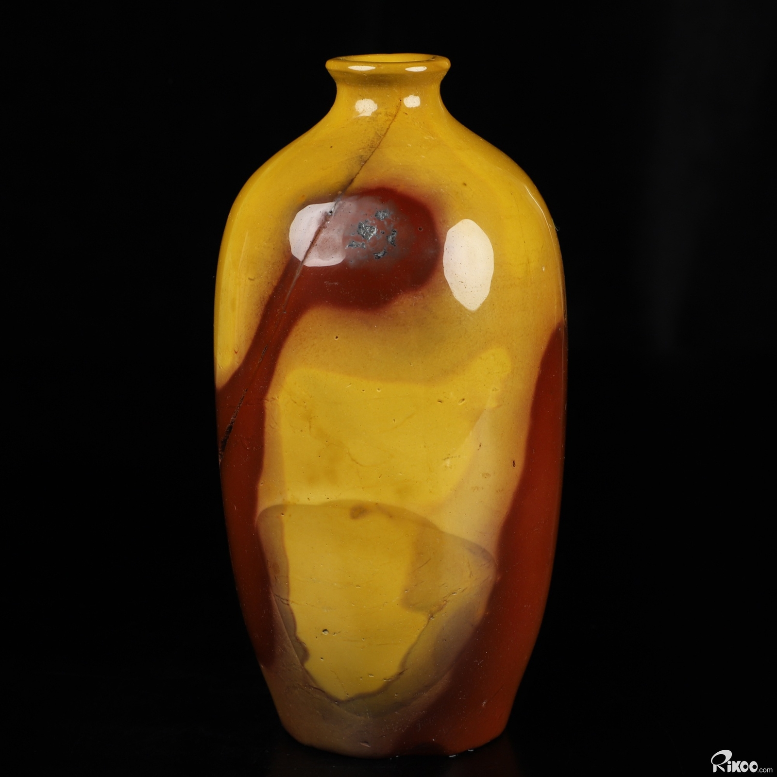 5.4″ Mookaite Jasper Hand Carved Crystal Vase Sculpture, Crystal Healing