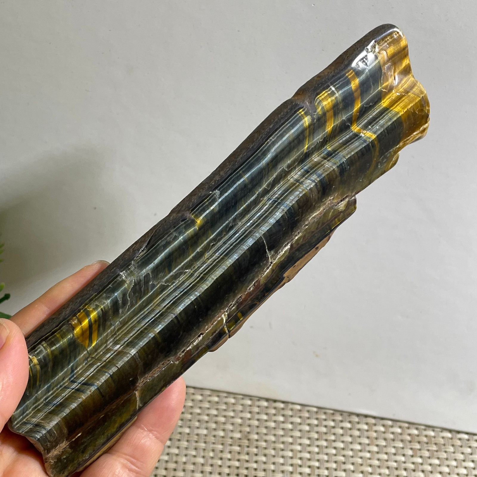 173g Natural tiger’s-eye Rough Raw Stone Rock Specimen Reiki healing