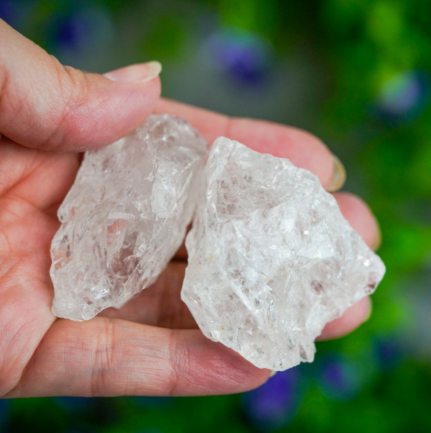 Raw Clear Quartz Crystal White Crystal Healing Crystal Jewelry DIY 1PC