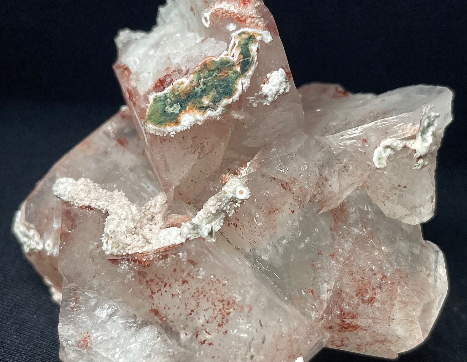 Natural red Apophyllite crystal specimen 146 gr 6.6×7.5×5.5 cm video