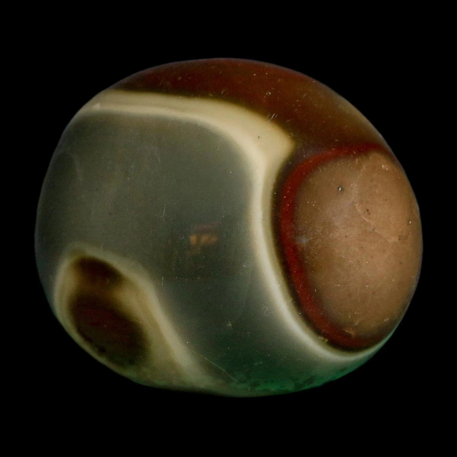 2″ Polychrome Jasper Natural Polished Mineral Palm Stone Madagascar
