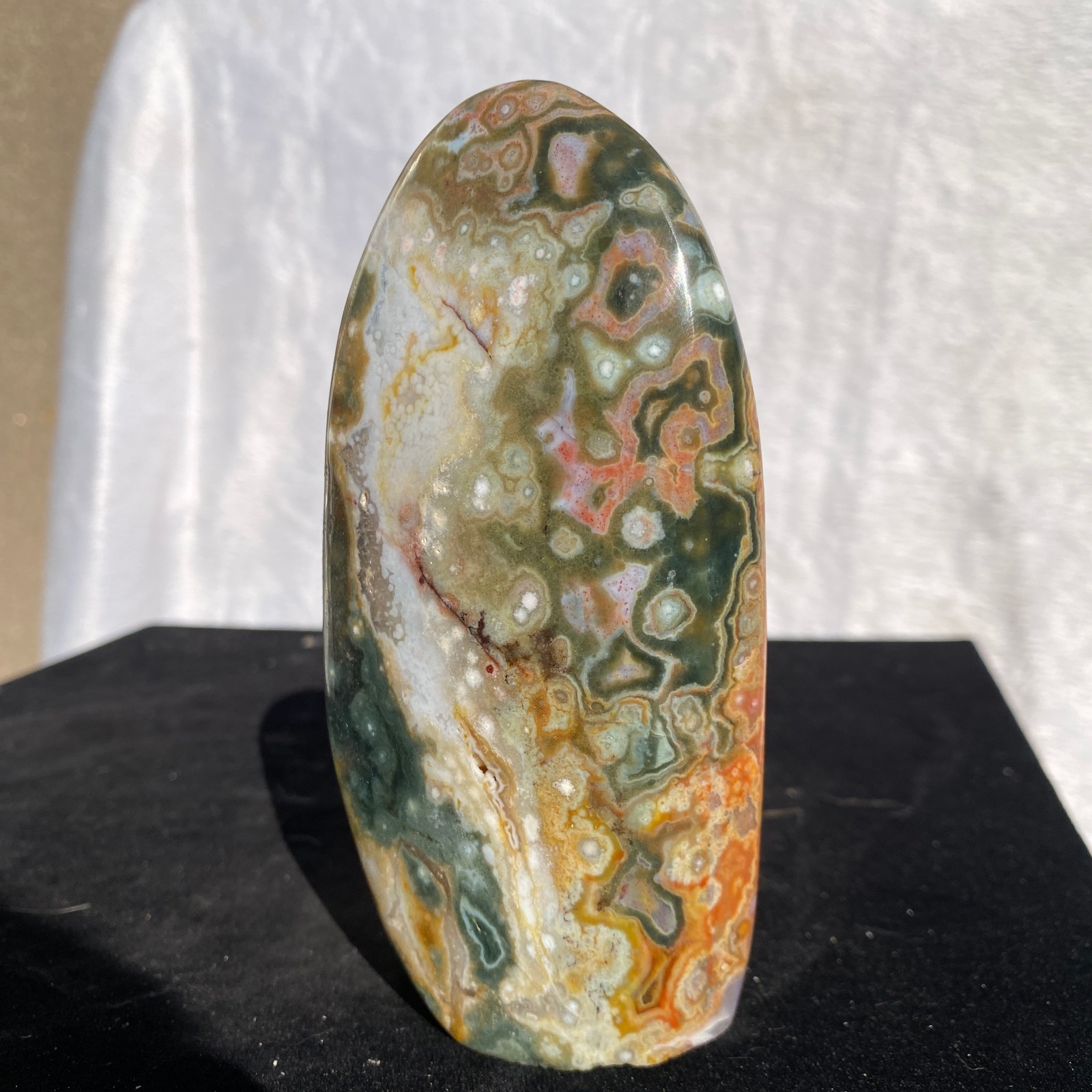 540g Natural polychrome Ocean Jasper Specimen Quartz Crystal Reiki Healing