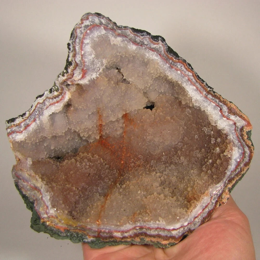 6.6″ AMETHYST GEODE Crystals Cluster – Morocco – 2.2 lbs.