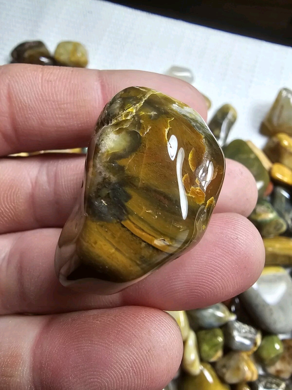 5 Oz. Bulk Mixed Tumbled Stones Agate Chalcedony Jasper Petrified Wood And More