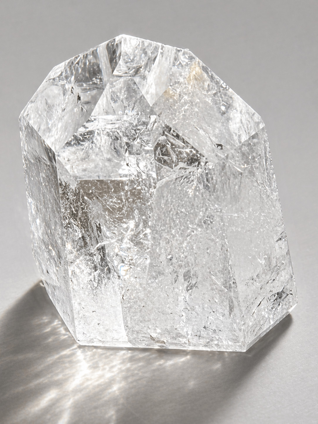 CASA Blessing Crystal Clear Quartz Tower 7 Sided Heptagon Healing Energy Decor