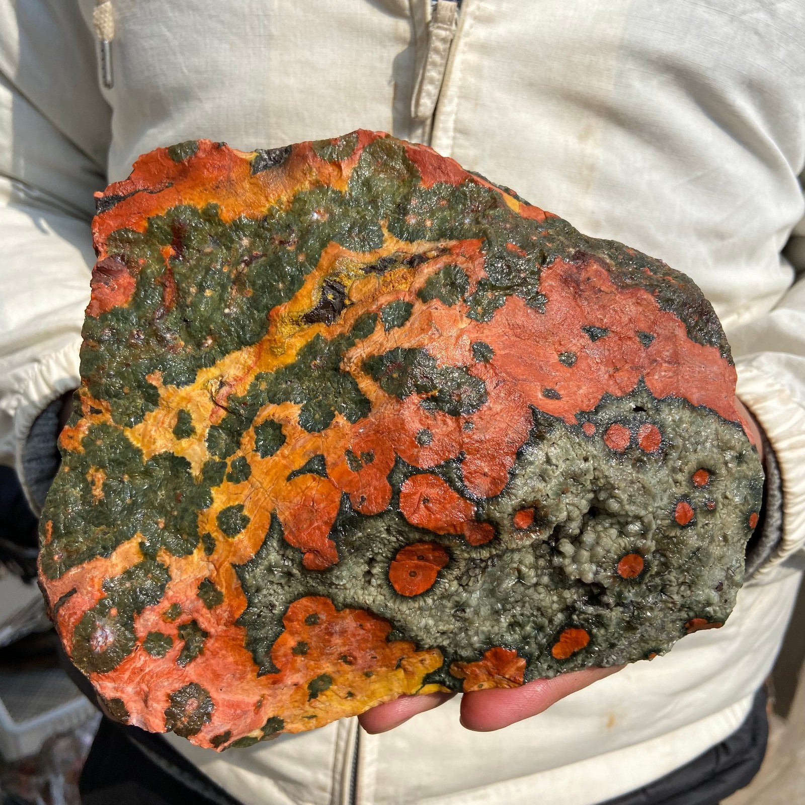 5.5lb Natural colourful ocean jasper raw stone crystal rough mineral specimen