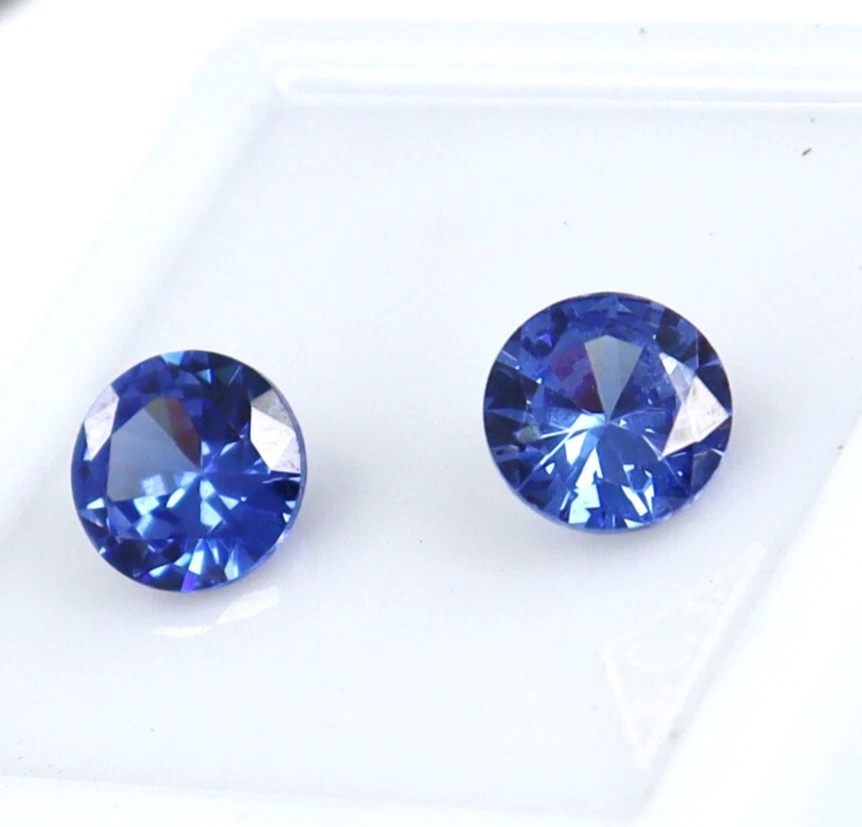 Pear, AAA+ Natural Blue Sapphire Round Cut 1.80 Ct Certified Loose Gemstone