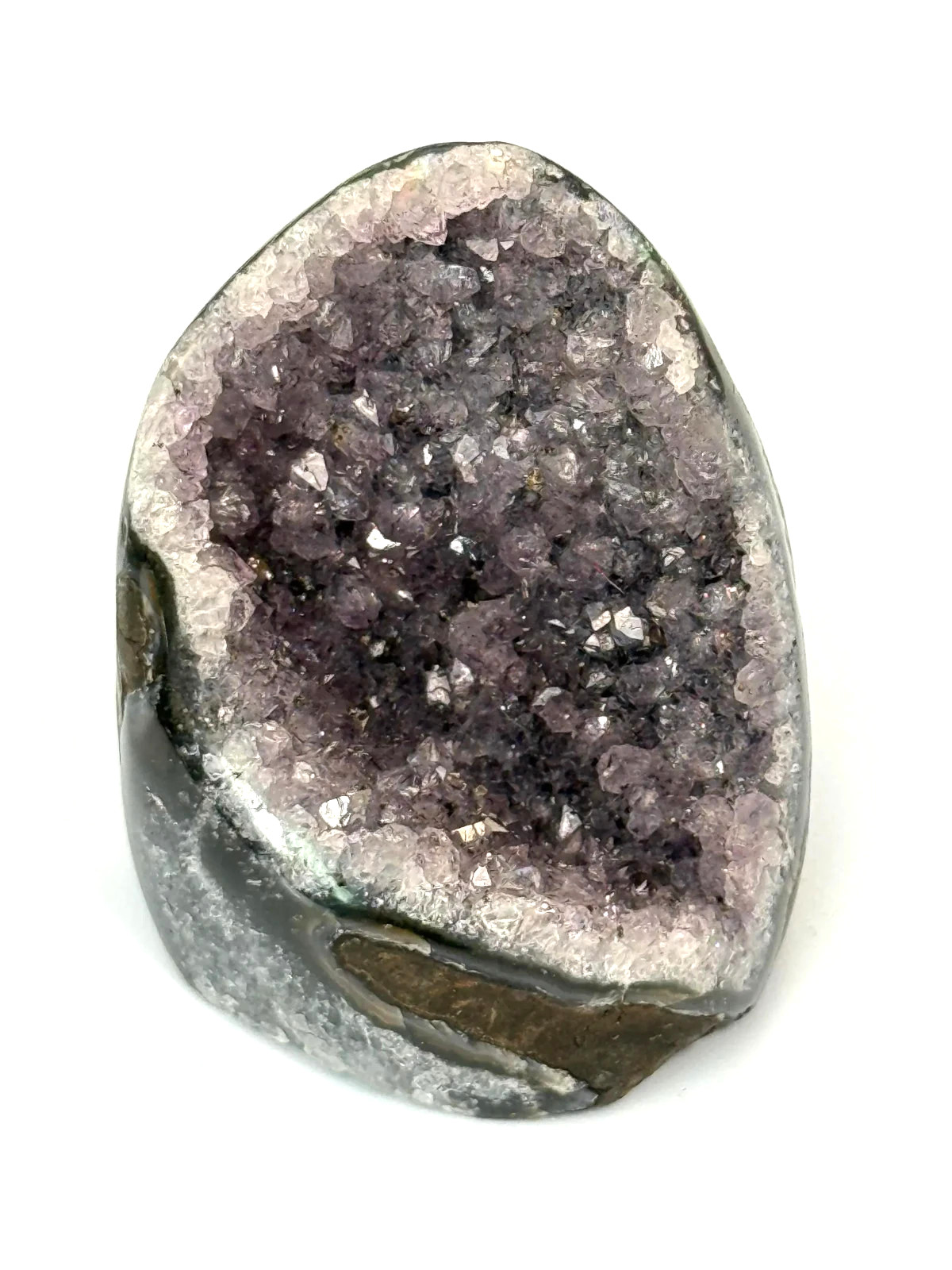 Amethyst Geode | Raw Druzy Crystal Cluster, Self-Standing 1.75″