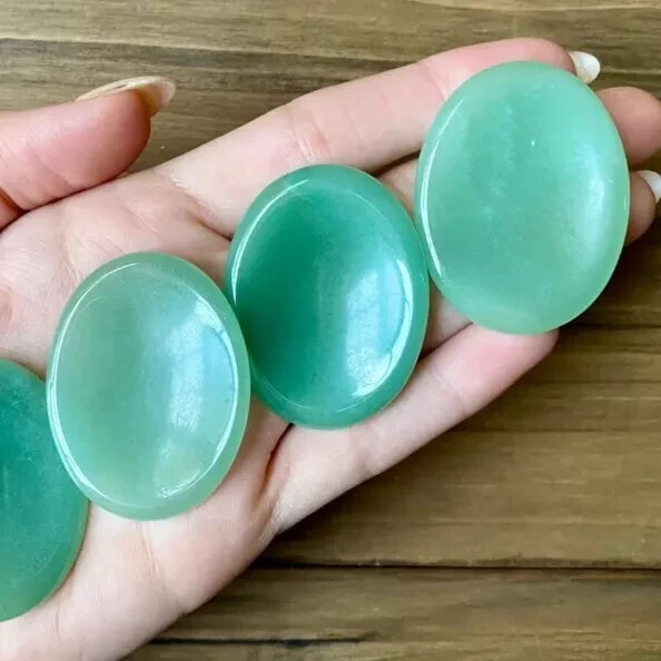Natural Crystal Worry Stone Palm Stone Pocket Stone Healing Reiki Gift Decor