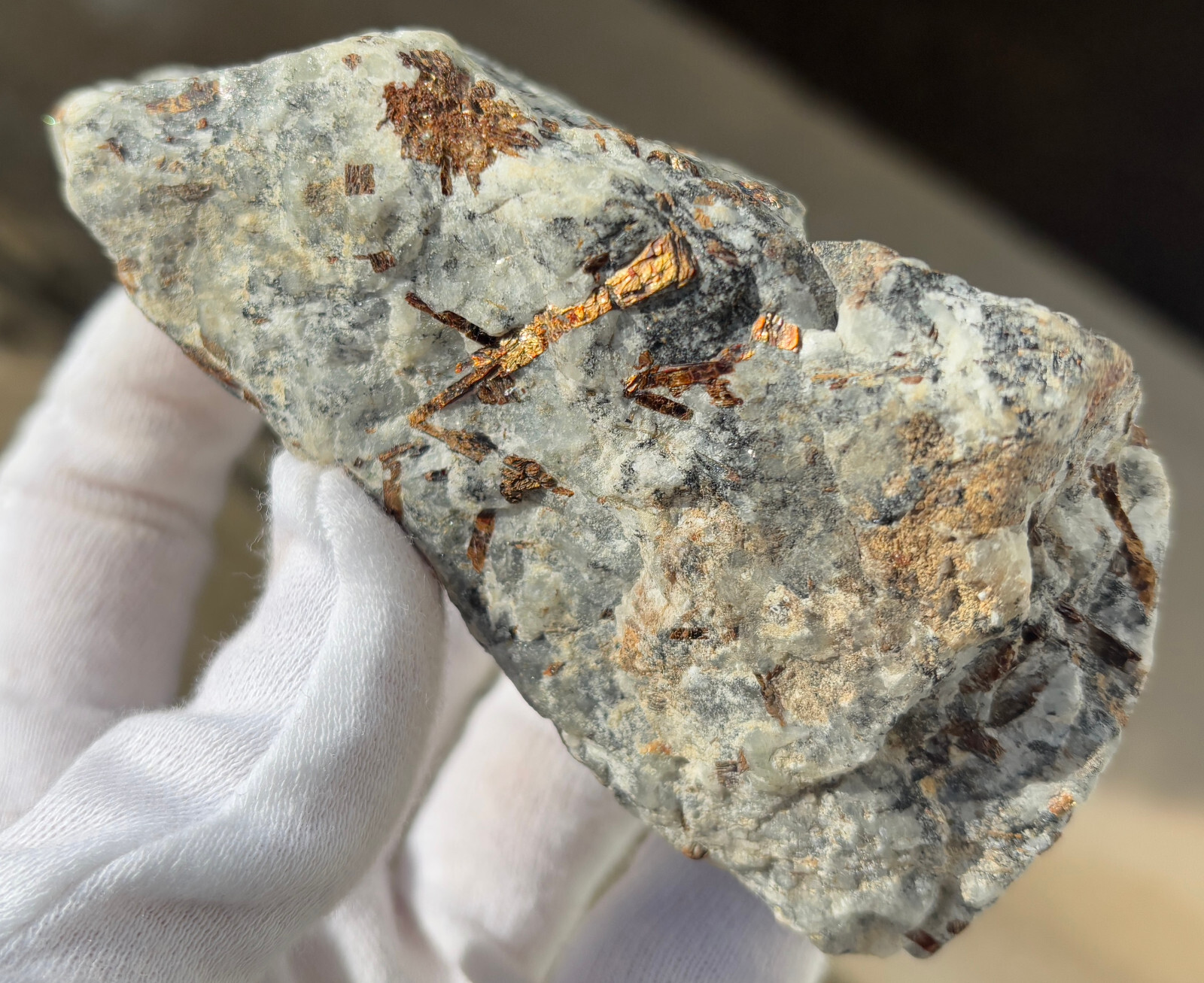 USA SALE SEE VIDEO 4″ 309g 2/3LB AUTHENTIC ASTROPHYLLITE ROUGH SPECIMEN LAPIDARY