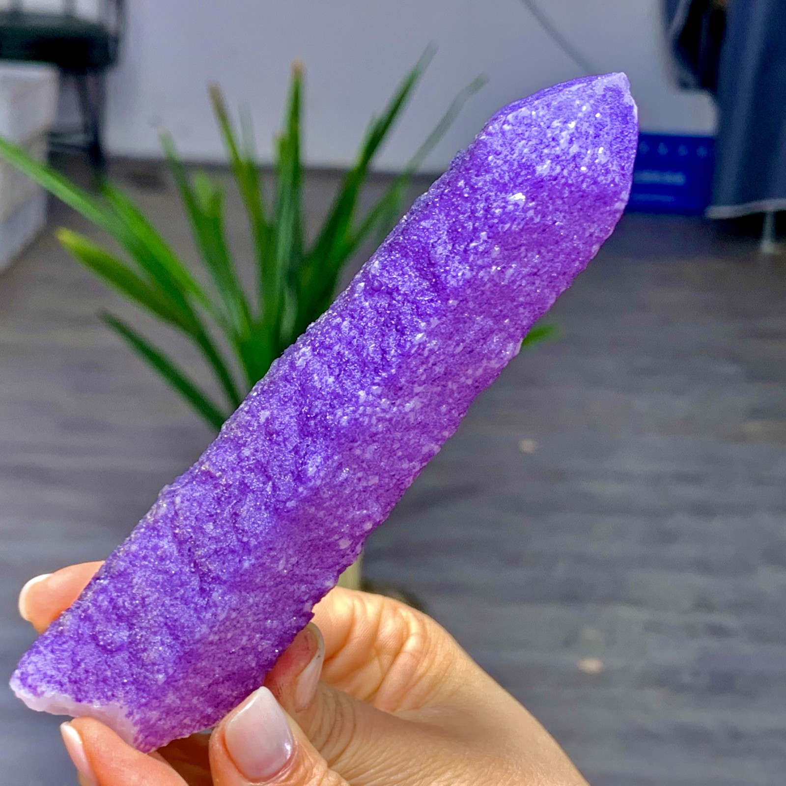 171GNatural Inner Mongolia purple fluorite crystal calcite symbiotic mineral
