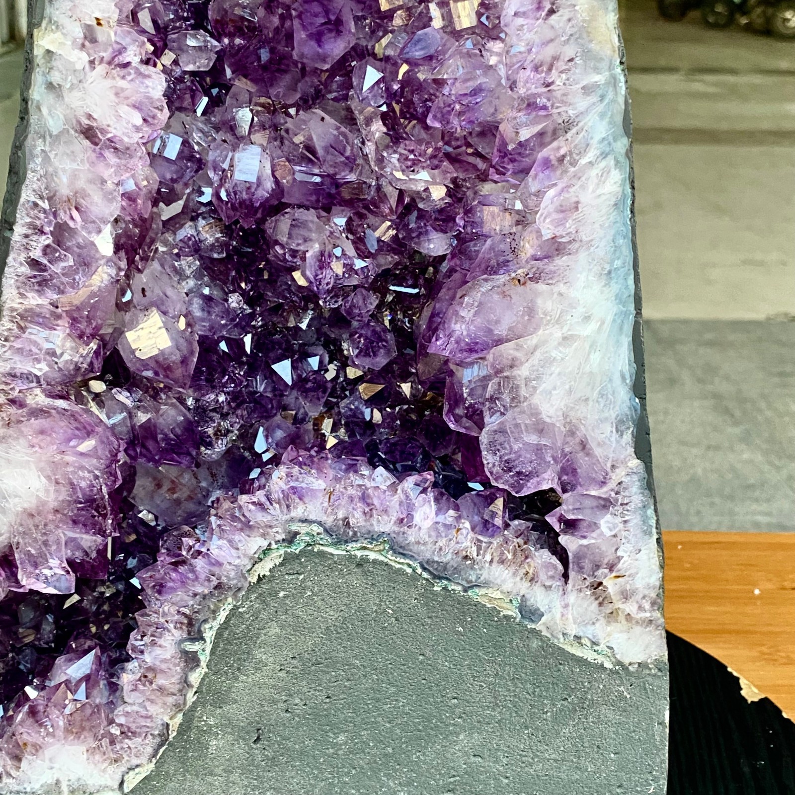 33.5LB Large Natural Amethyst Geode Cathedral Crystal Cluster Specimen Healing