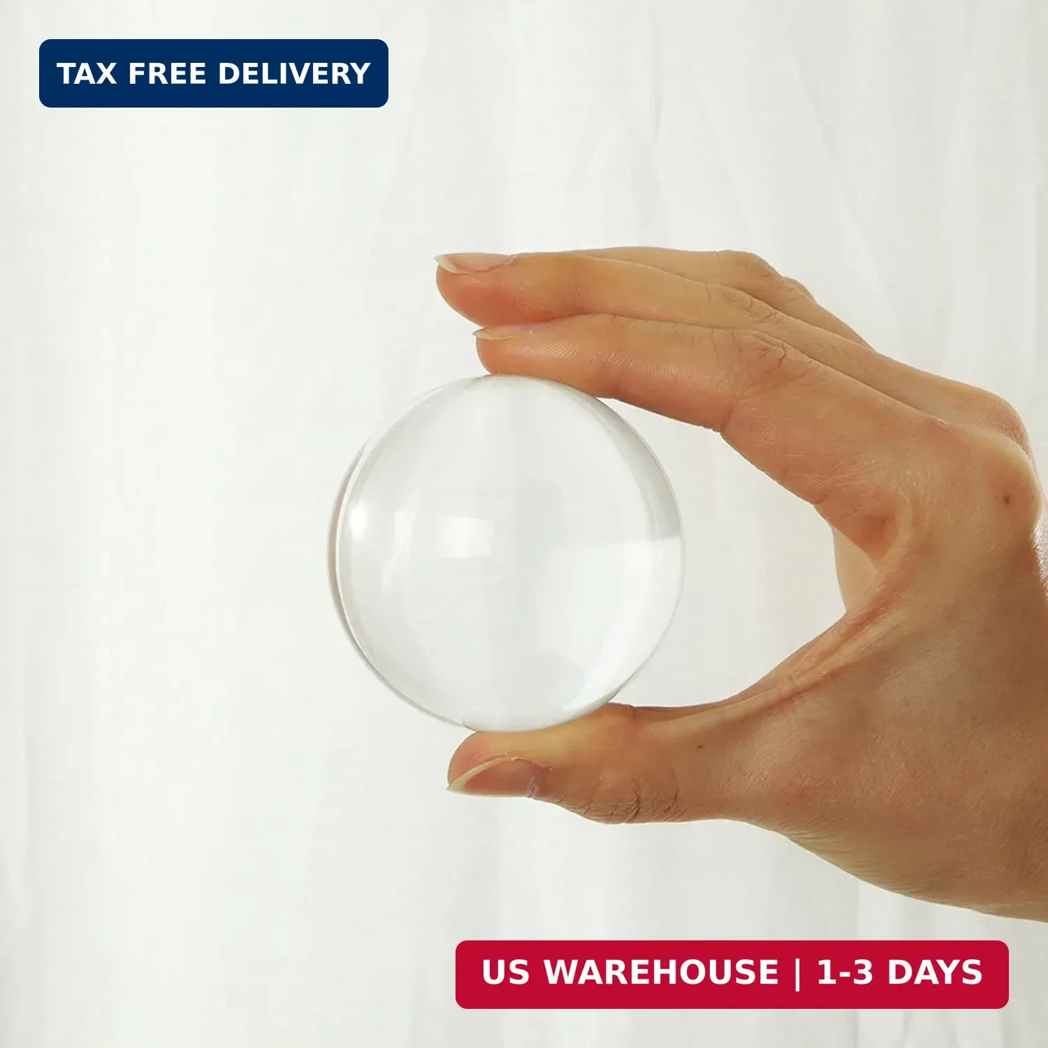 LONGWIN 60mm(2.4 inch) K9 Photography Crystal Glass Ball Sphere with Free Stand