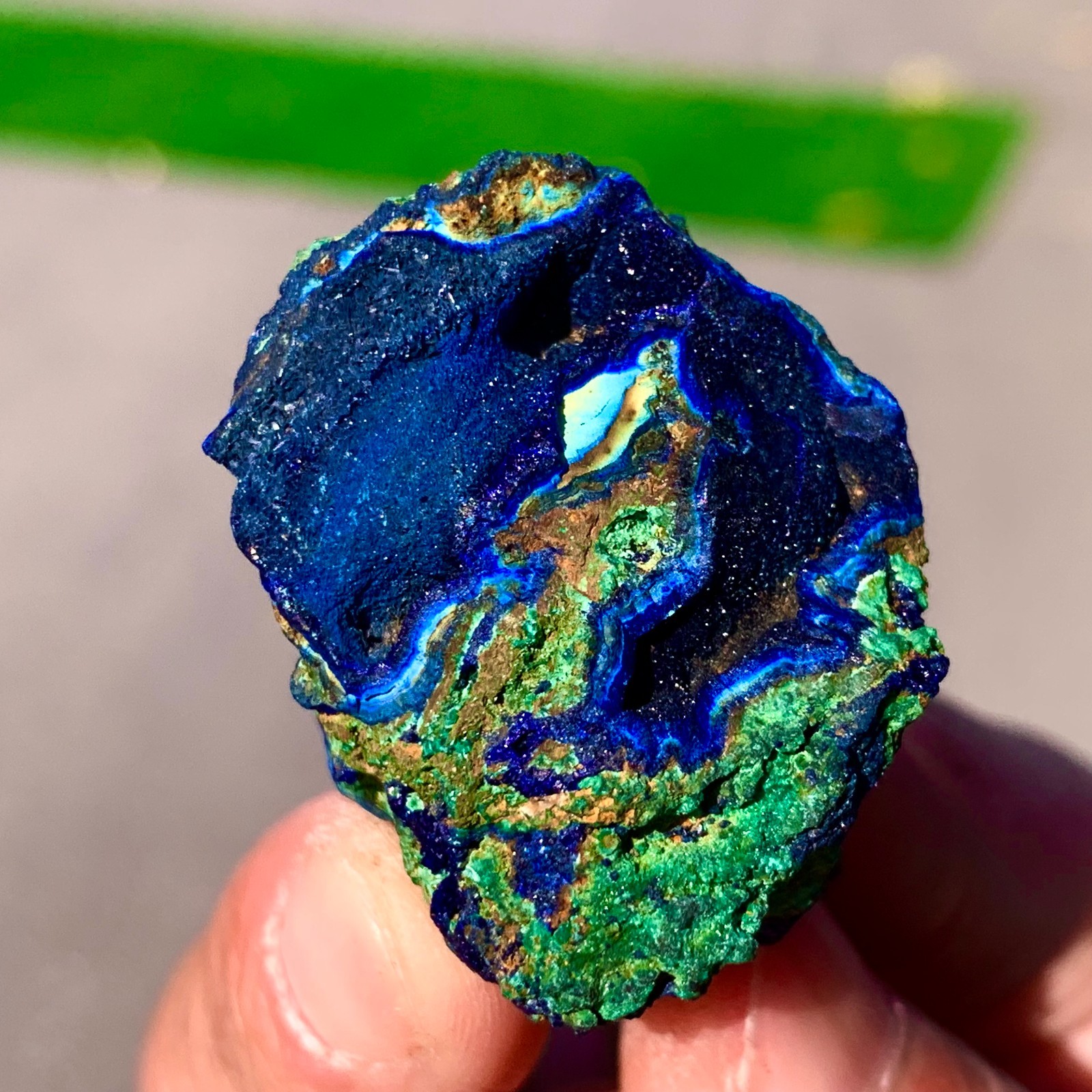 23G Best Natural Azurite/Malachite raw Crystal Mineral Specimen B16