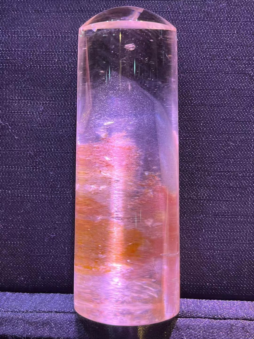 70*26mm A+++ Natural pink phantom Quartz carved Crystal Energy Pendant