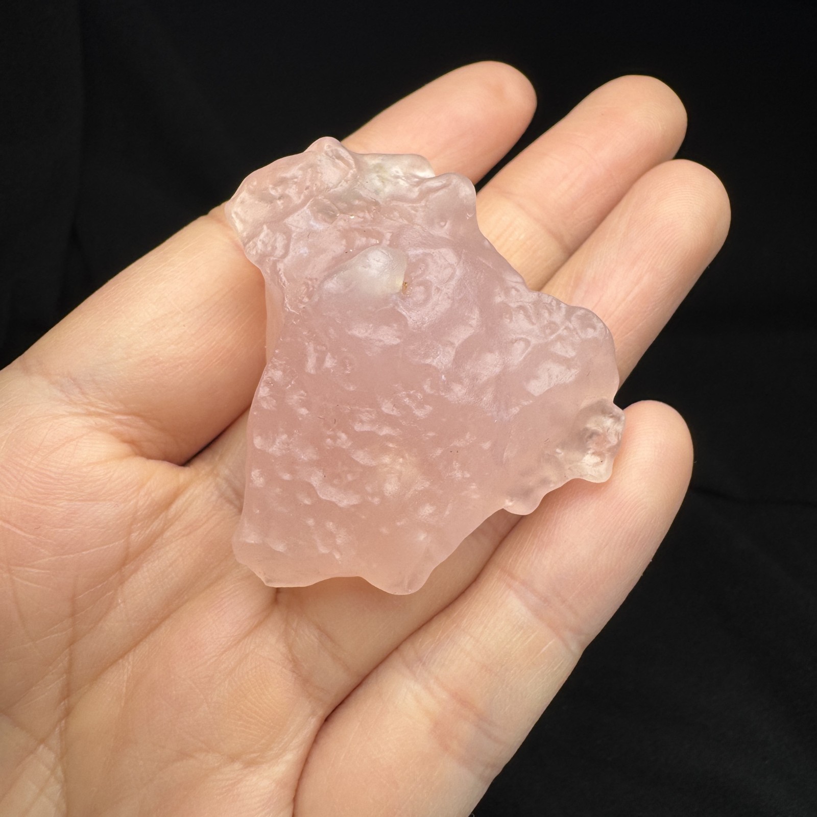 4.4cm/32g Raw & Natural Alxa Gobi Icy-Pink Agate, Inner Mongolia-5920