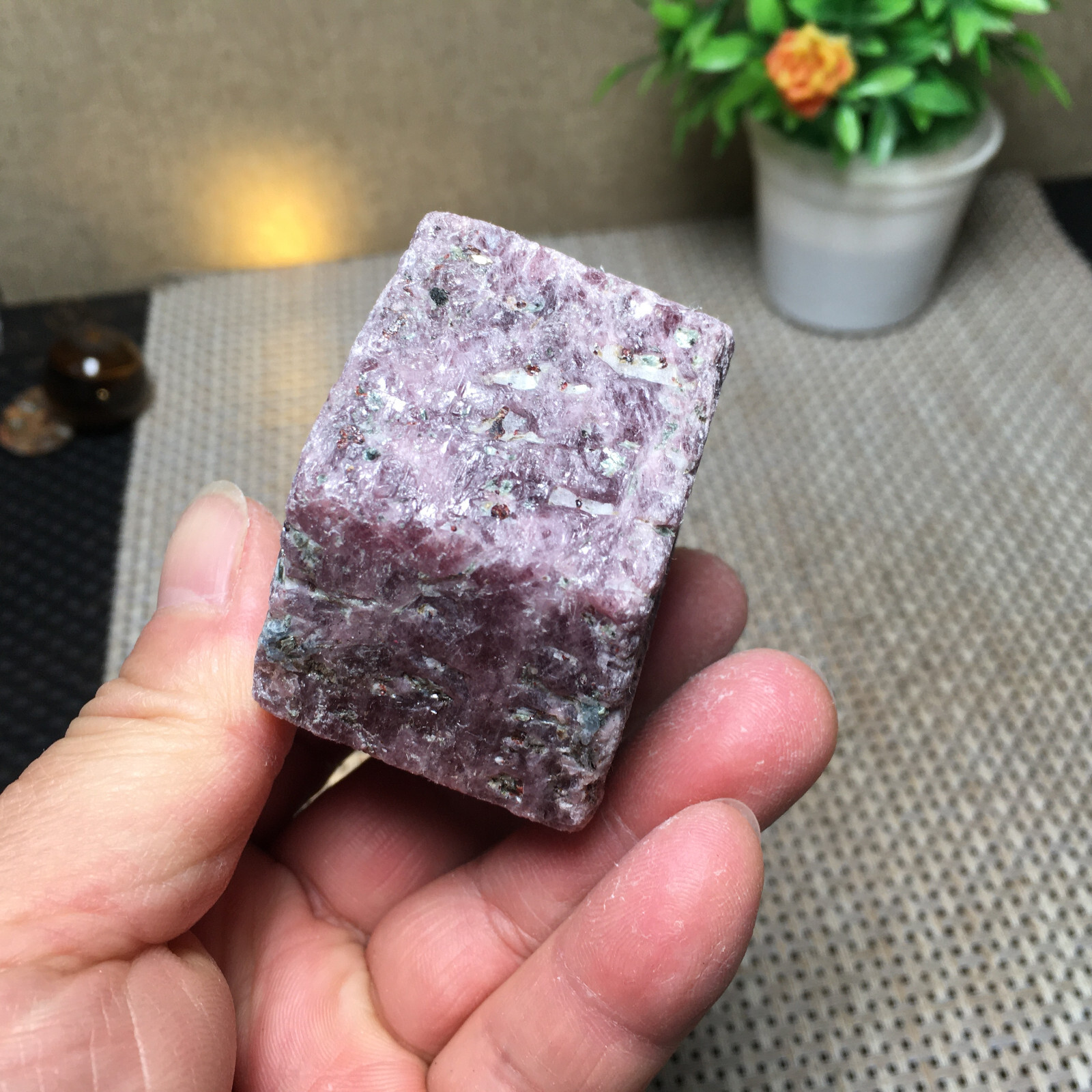 286g Natural Red Corundum Ruby Crystal Rough Mineral Specimen B1886