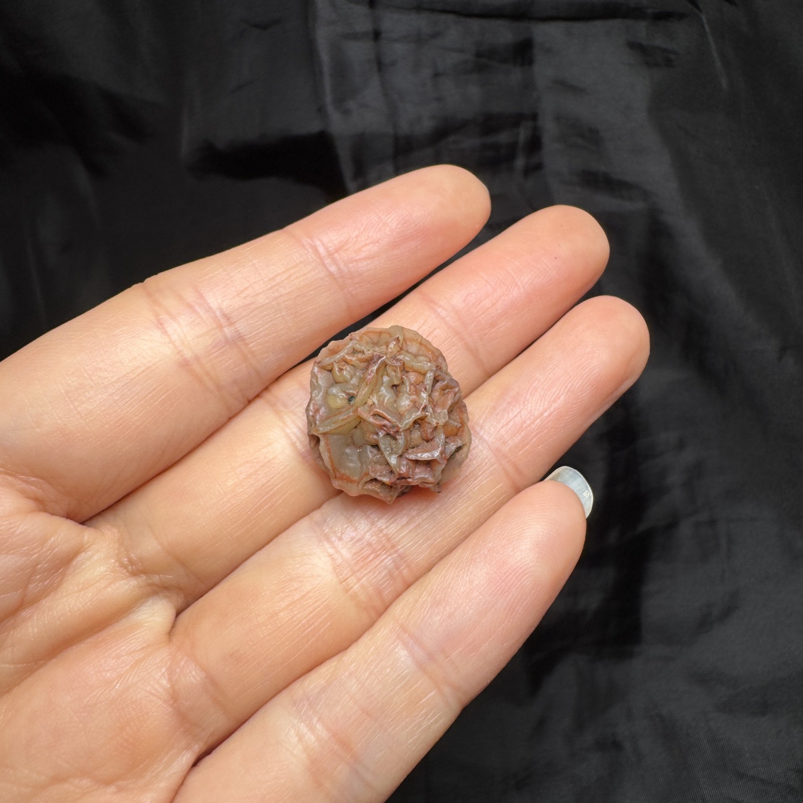 2cm/4.4g Raw Alxa Gobi Vein Agate, Mongolia-5463