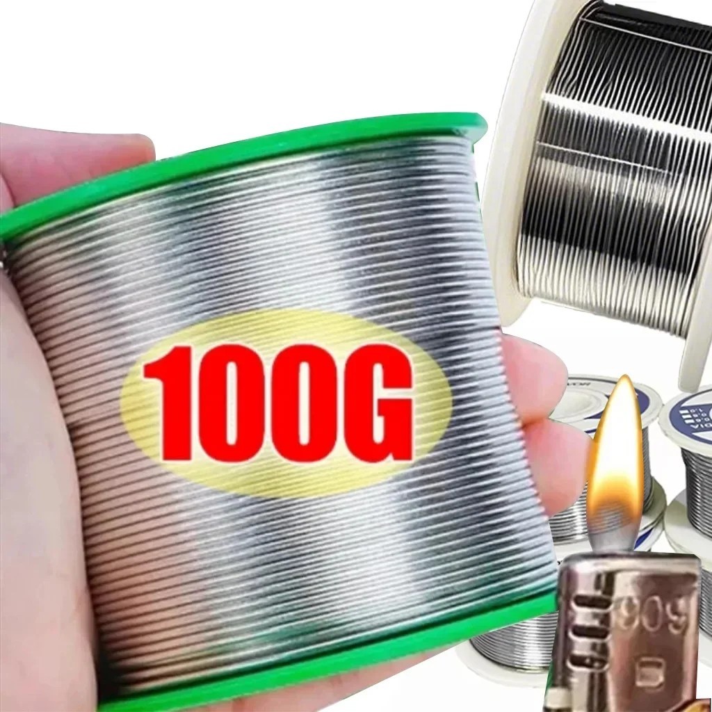 1pc Rosin Core Solder Wire 0.8mm/1.0mm 20g–50g-100g No-Clean Flux 2.0% – NEW
