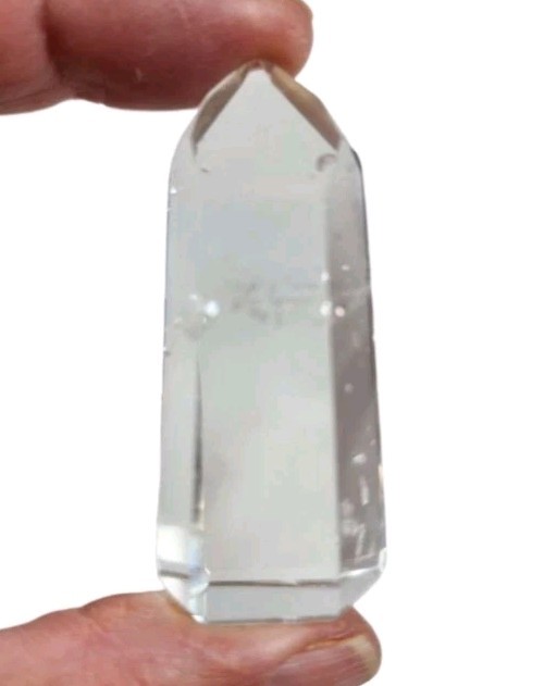 Clear Quartz Crystal Polished Tower Brazil 27.7 grams.