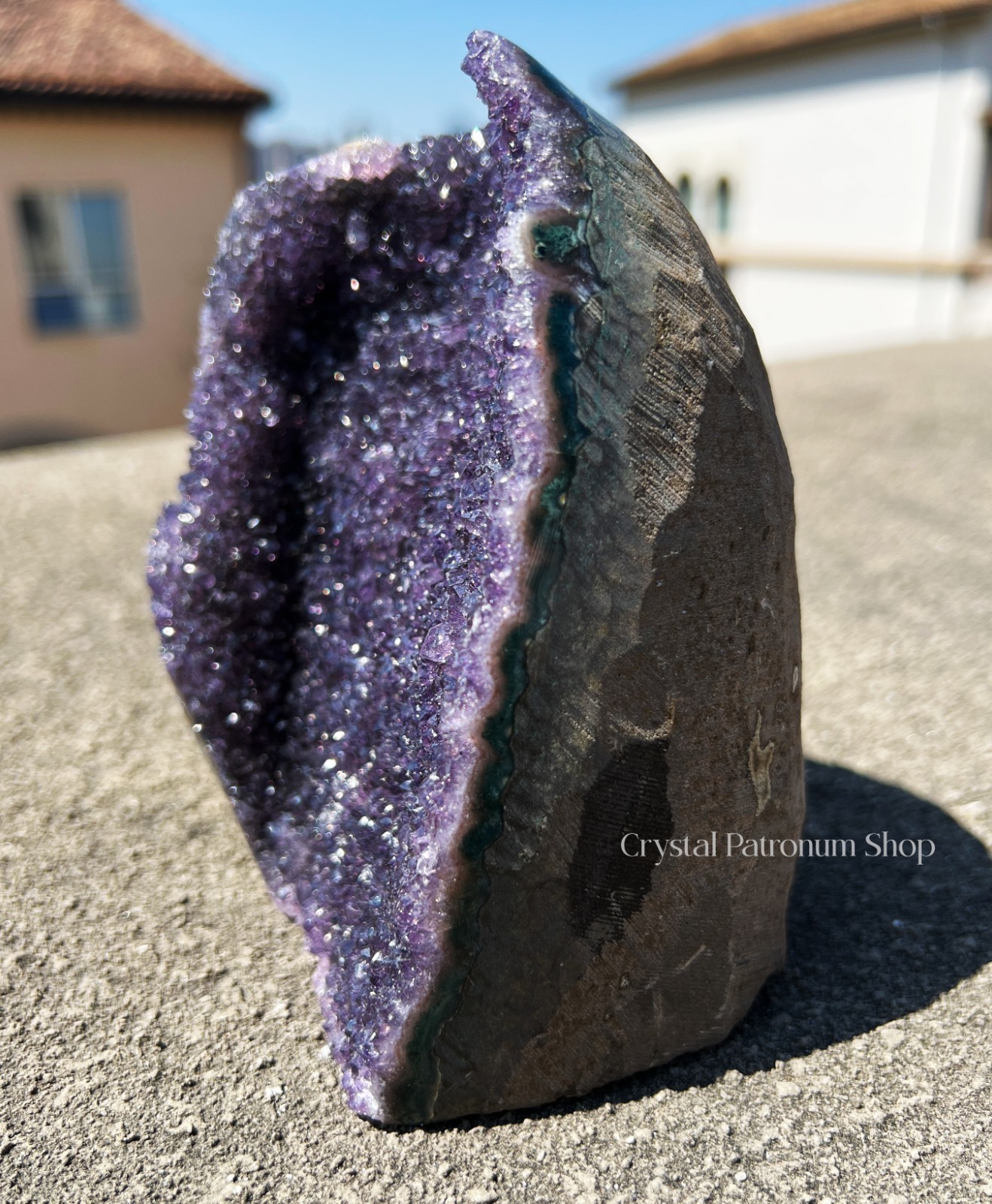 1.5kgNatural Large Amethyst Crystal Cluster, Raw Amethyst Geode, Purple Amethyst