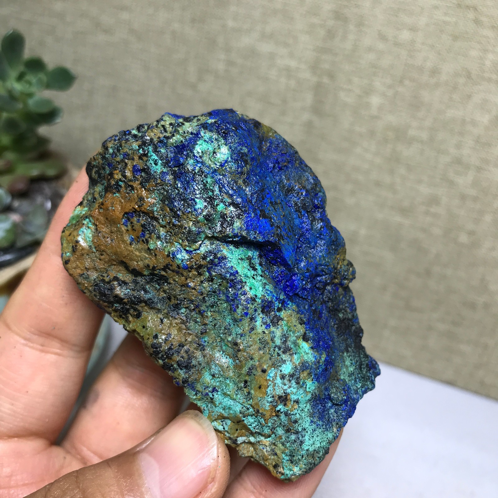 99g Natural Azurite Malachite gemstone Rough original Crystal Specimen A5177