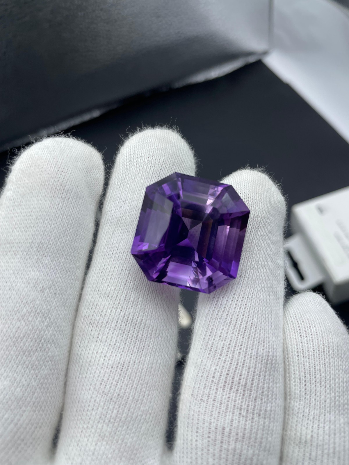 68.7 Ct Natural Amethyst Deep Purple Octagon Cut Loose Gemstone VVS Clean