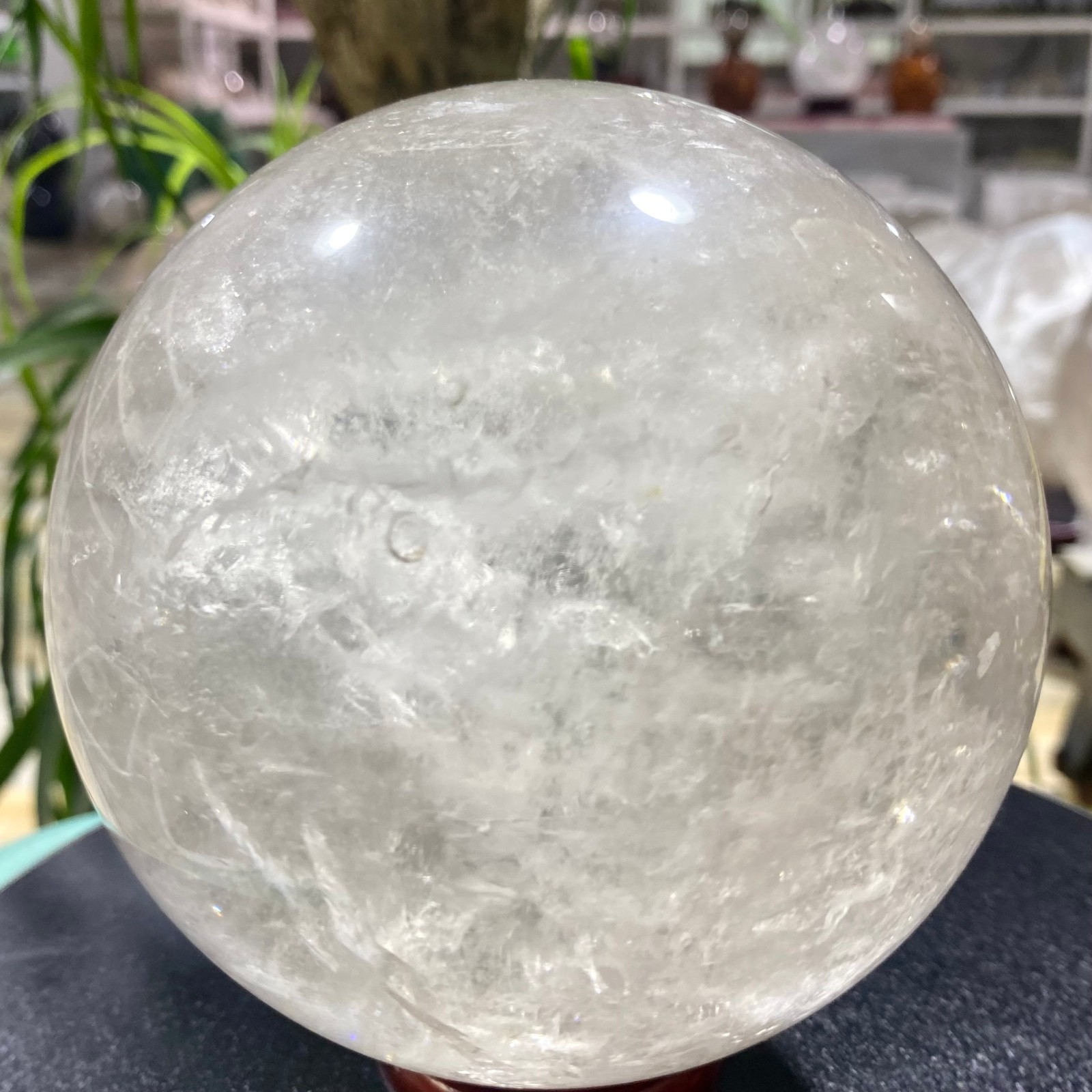 6.63LB Naturalwhite crystal transparent quartz crystal ball Reiki repair
