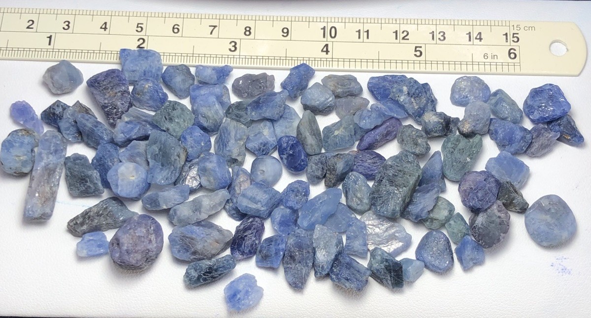 100 Gram / Beautiful Natural Rough Blue Sapphire From Burma Mogok Mine, Big Size