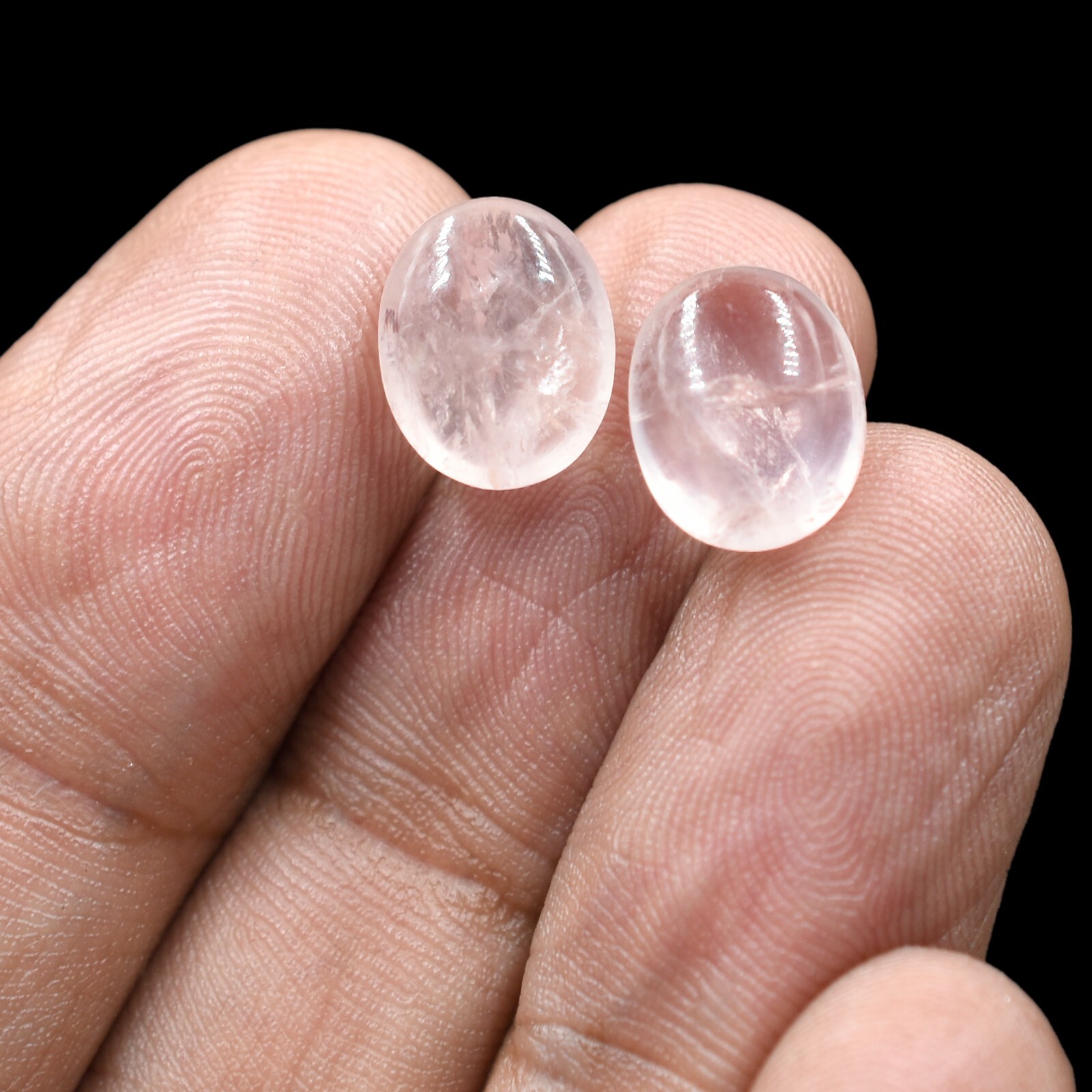 Natural Rose Quartz Loose Gemstone Plain Smooth Cabochon Wholesale Lots Stone