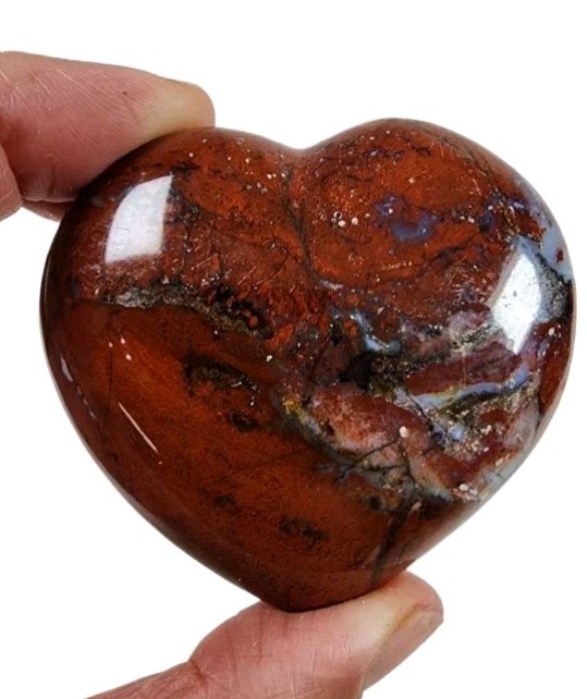 Red Jasper Polished Heart 113.4 grams