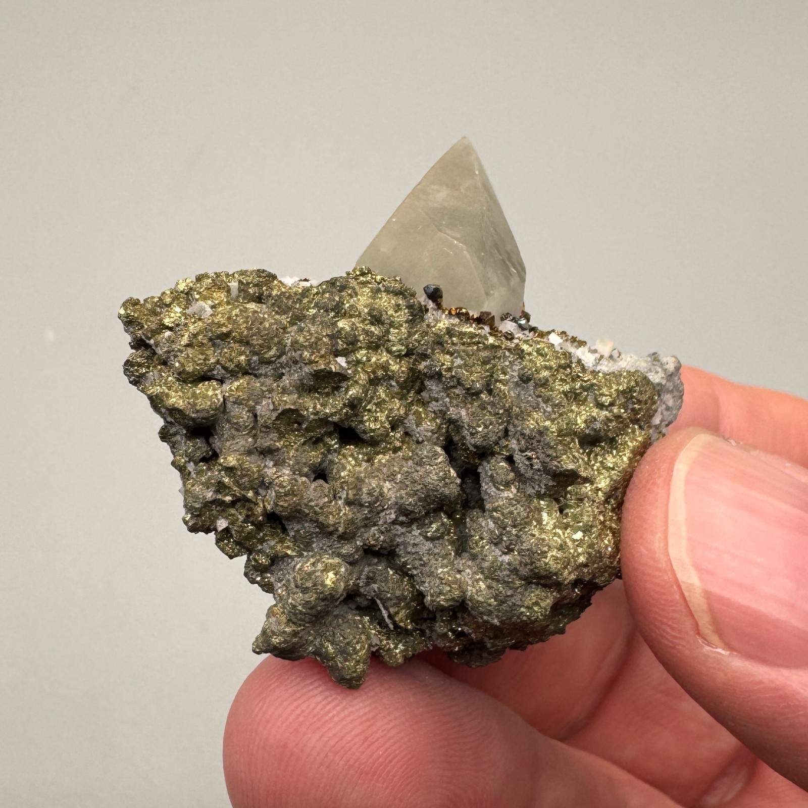 Calcite, Chalcopyrite from Sweetwater Mine, Missouri – Fine Mineral Specimen