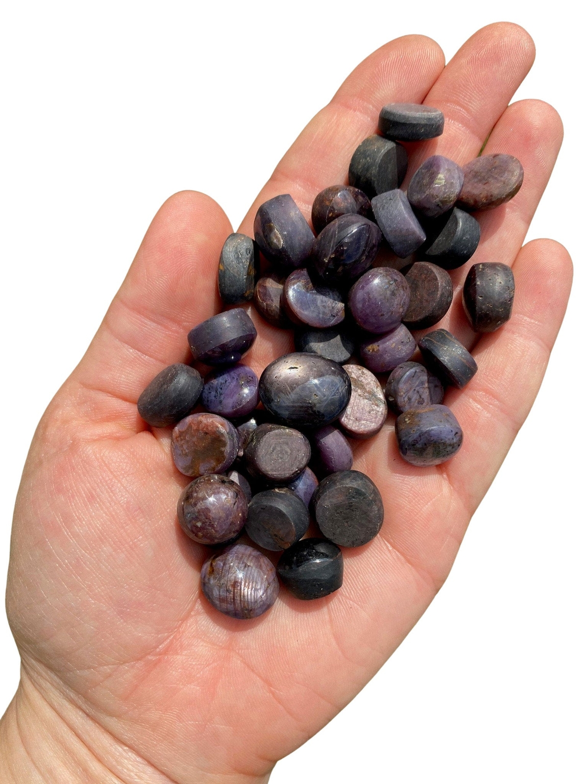 Star Ruby Sapphire Corundum Tumbled Stone – Polished Ruby & Sapphire Gemstones