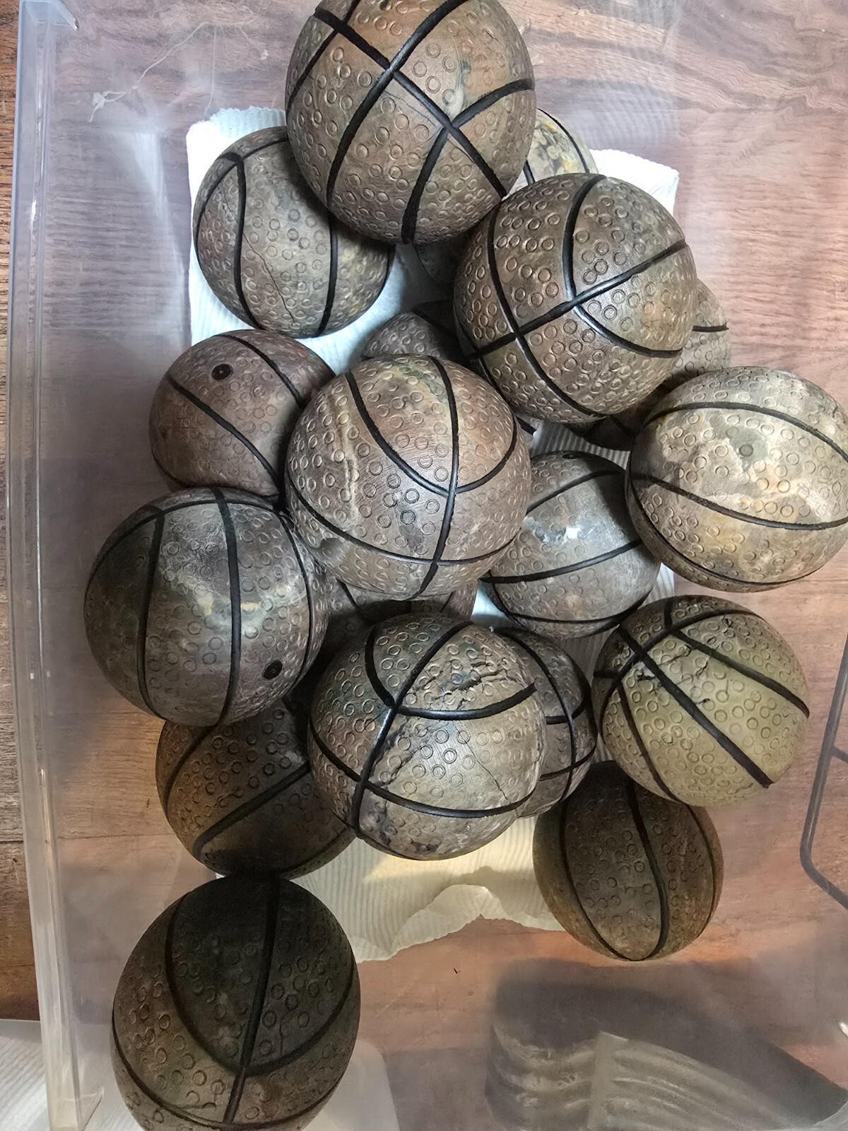 Large Agate Basketball Crystal Sphere 69-80mm Unique Crystal Collectable Natural